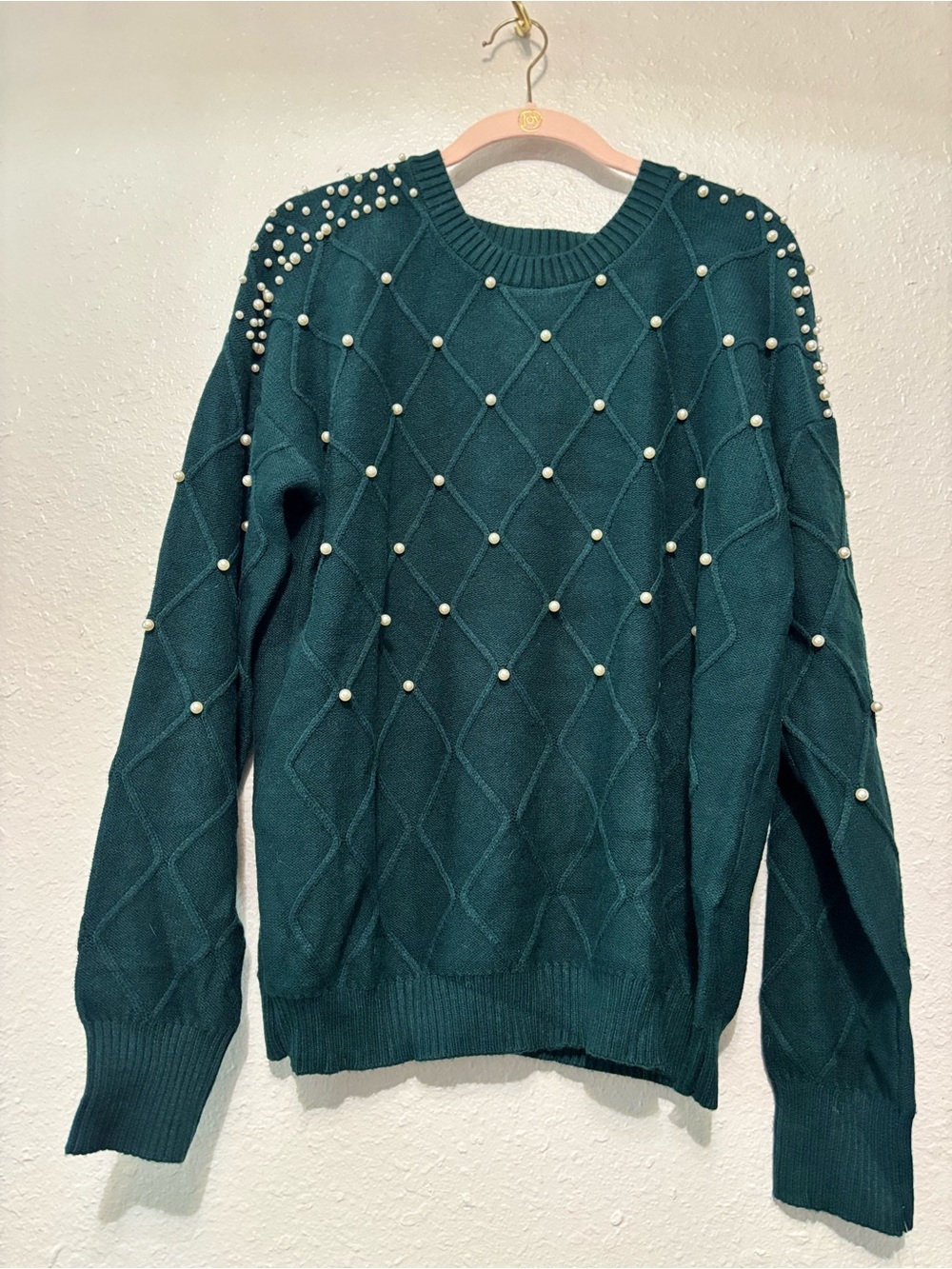John Paul Richard PXL Pearl Embellished Knit Sweater